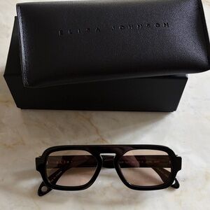 ELISA JOHNSON Black Jane Mini Sunglasses